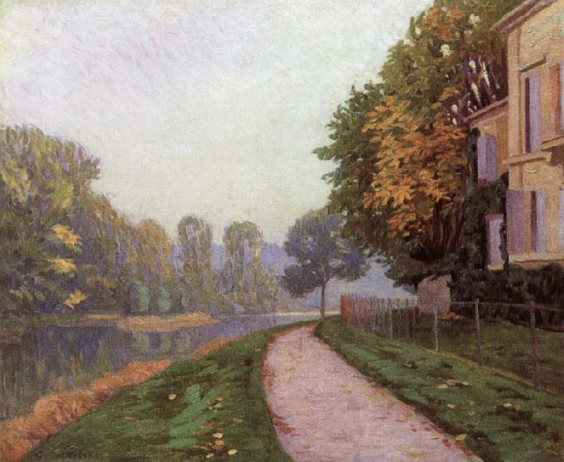Gustave Caillebotte Riverbank in Morning Haze China oil painting art